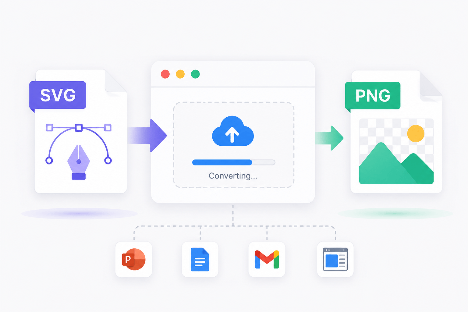 SVG to PNG converter interface preview