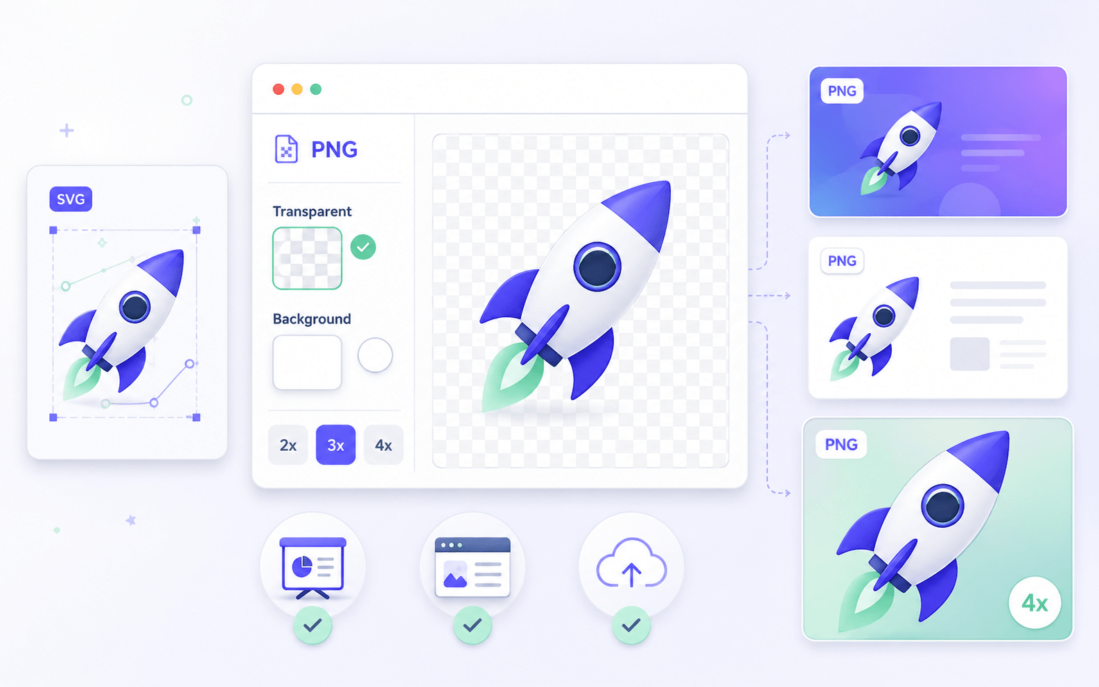 Presentation graphic export preview